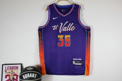 NBA 35 Durant Phoenix Suns 23-24 city Maillot Violet imprimé